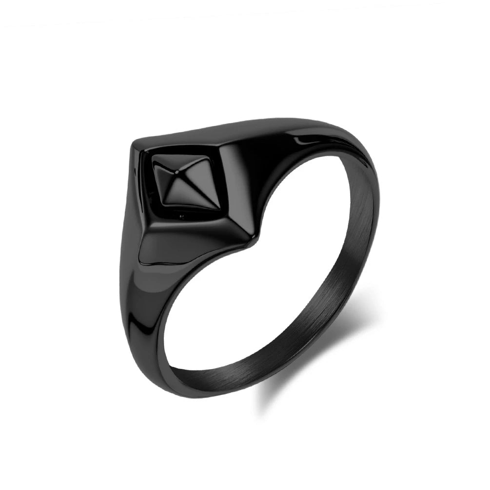 Simple Punk Link Chain Ring — Stainless Steel