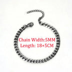 Rope Chain Bracelet 3-4mm — Stainless Steel