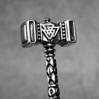Viking Thor's Hammer Men Necklaces Stainless Steel Pendant Chain Women Punk Fashion Jewelry New In Accessories Gifts