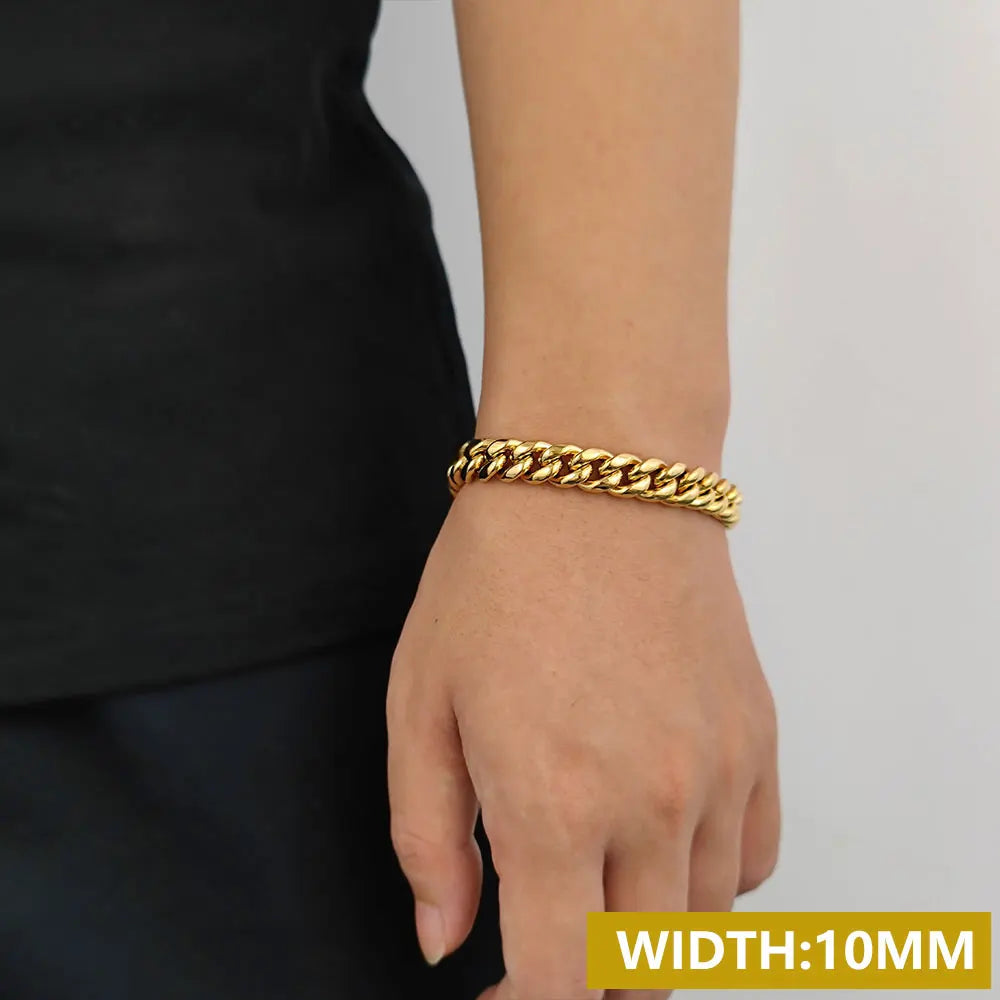 Stainless Steel Cuban Bracelet Miami 6/8MM