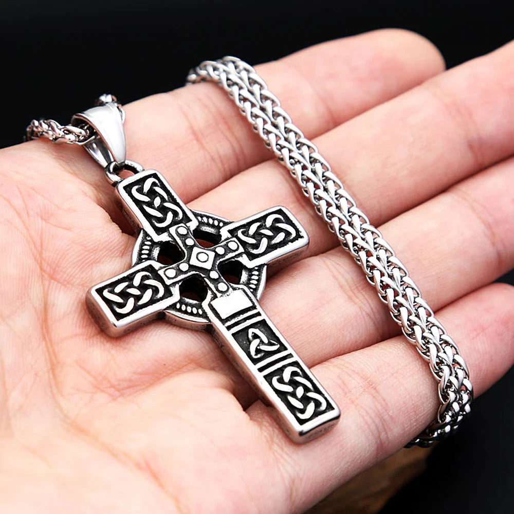 Viking Celtic Stainless Steel Pendant Necklace