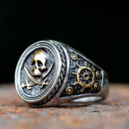 2022 NEW Men's 316L stainless-steel rings skulll ring Motorcycle Band Biker Party Fashion Jewelry for gift free shipping
