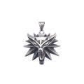 Fashion Vintage Viking Wolf Head Pendant Necklace Mens Punk Biker Stainless Steel Geralt of Rivia Slavic Necklaces