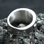 Vintage Gothic 316L Stainless Steel Biker Skull Ring For Men Cool Design Round Punk Skull Rings Fashion Jewelry Gift