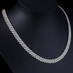 Iced Out Cuban Chain Necklace Stainless Steel 8MM