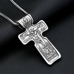 Vintage Jesus Cross Pendant — 316L Stainless Steel