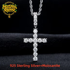 Iced Out Cross Pendant — 925 Silver