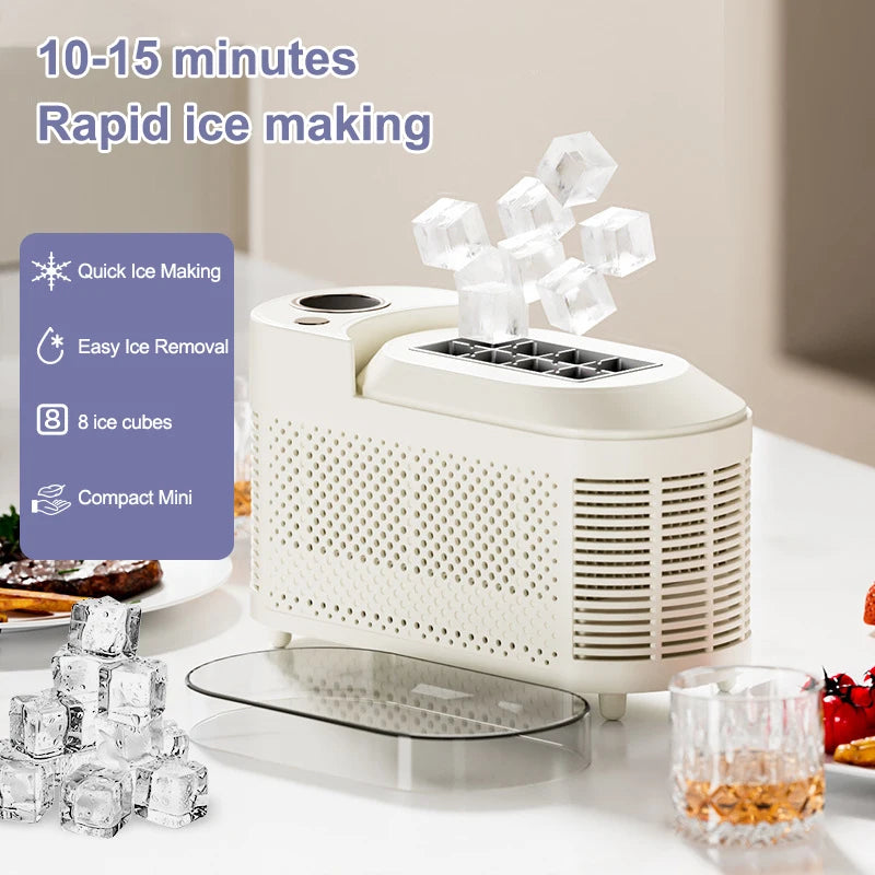 110V/220V Portable Small Ice Maker Mini Home Dormitory Office Camping 12V Car Cube Ice Automatic Ice Making Box Ice