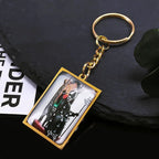 Ghost Band Pendant Keychain — Stainless Steel