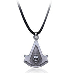 Fashion Metal Alloy Assassins Ezio Cosplay Pendant Necklace Knights Templar Iron Cross Necklaces For Men Women Connor