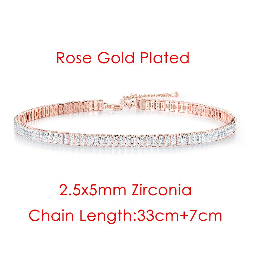 Iced Out Tennis Choker — Stainless Steel