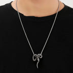 Snake Pendant Necklace — 316L Stainless Steel
