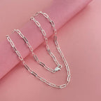 New Original 925 sterling Silver gorgeous 4MM fit pendant chain necklace for women fashion wedding party Costume