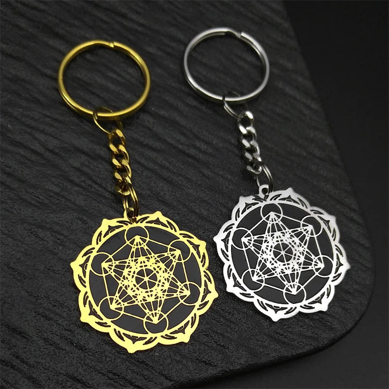 Angel Seal Keyring — Stainless Steel