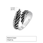 Wings Ring — Stainless Steel Adjustable