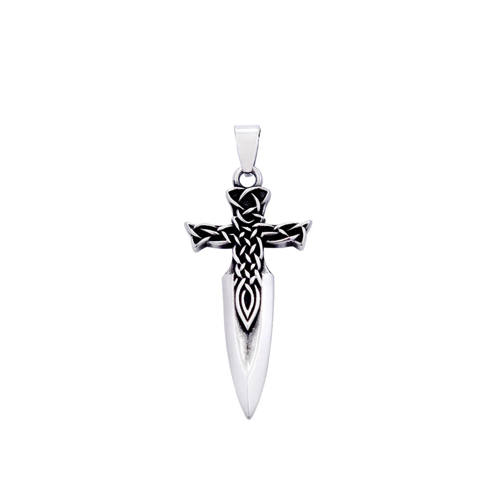 Viking Celtic Stainless Steel Pendant Necklace