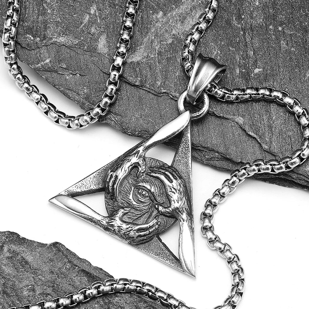 Freemasonry Eye Pendant — Stainless Steel