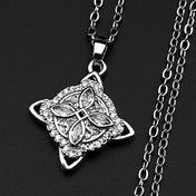 Celtic Witch Knot Amulet Gold Pendant Necklace