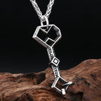 Vintage Gothic Key Pendant Necklace — Stainless Steel