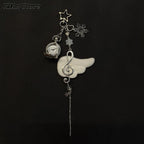 Original Hollow Heart Pocket Watch Chain keychain Design Steampunk Clock Vintage Necklace Pendant Jewelry Watch Men
