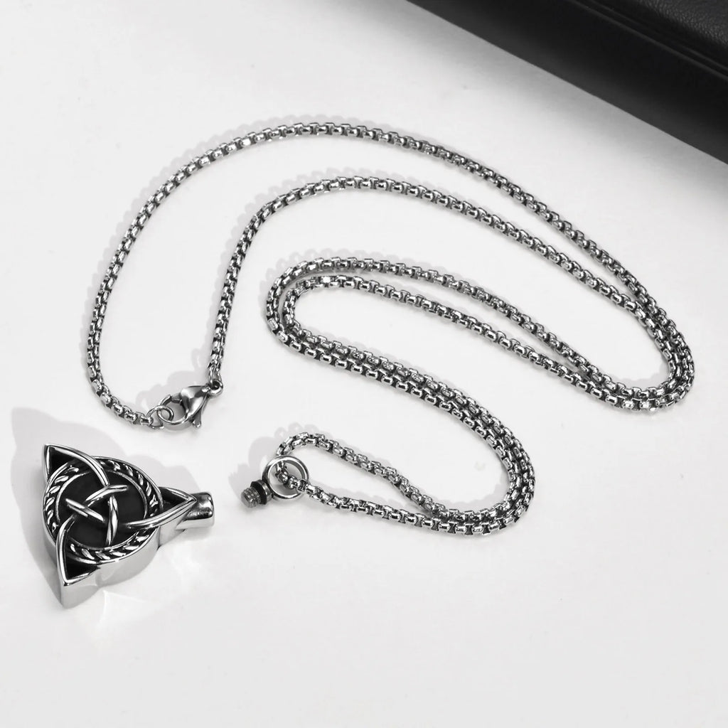 Celtic Knot Memorial Pendant — Stainless