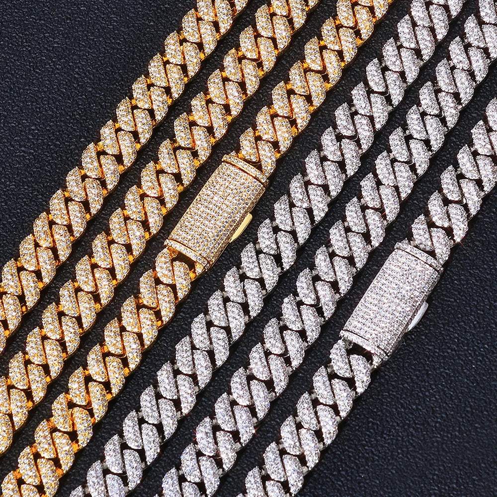 Iced Out Cuban Necklace Stainless Steel 10MM
