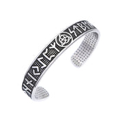 Valknut Cuff Bracelet — Stainless Steel