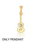 Guitar Stainless Steel Pendant Necklace