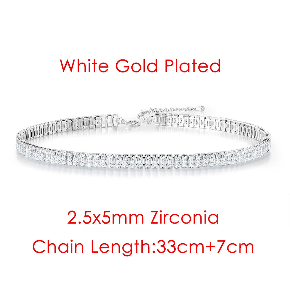 Iced Out Tennis Choker — Stainless Steel