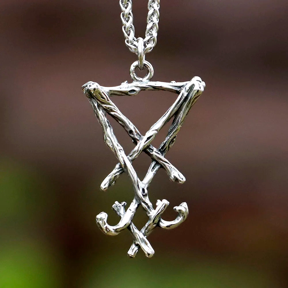 new Classic Lucifer Pendant necklace For Man Stainless Steel Good Detail Fashion religion Jewelry for gift free shipping