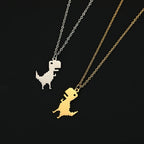 Dinosaur Stainless Steel Pendant Necklace