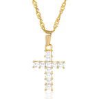 Christian Jesus Cross Necklace For Women Men Stainless Steel Chains Choker Religion Cross Pendants Jewelry Prayer Baptism Gifts