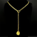 Heart O-Ring Chain Necklace — Stainless Steel