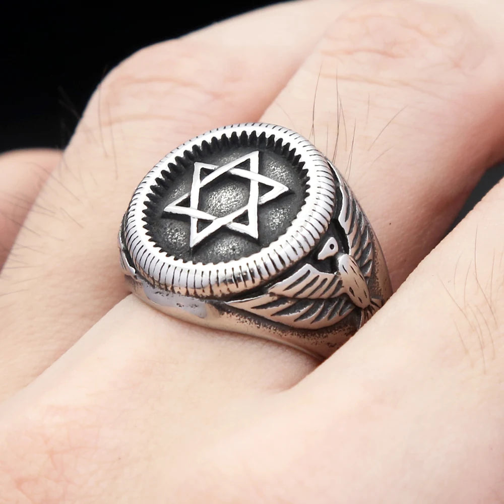 Star of David Ring — Stainless Steel