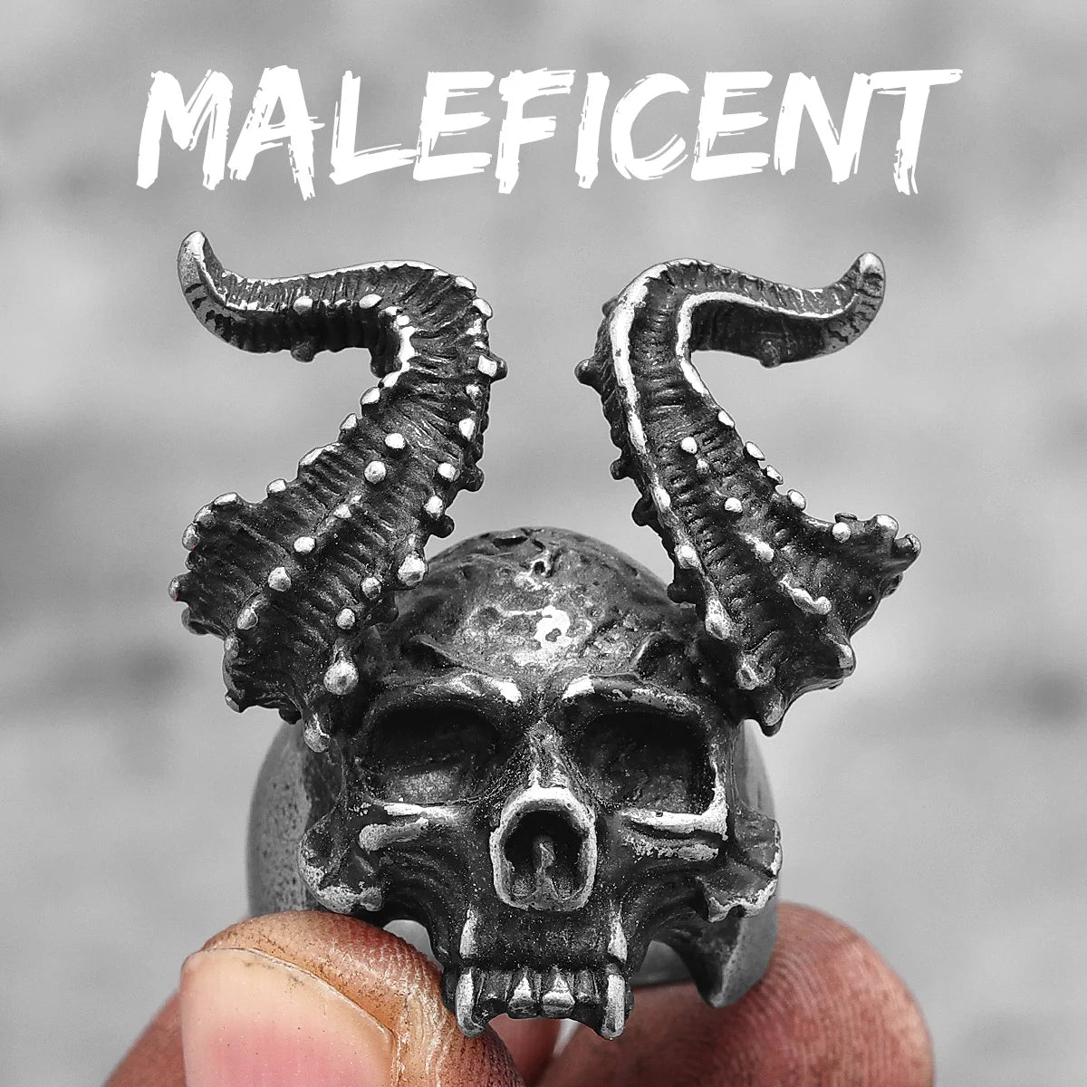 Vintage Punk Gothic All Skull Head Series Stainless Steel Womens Mens Rings Unique for Biker Jewelry Creativity Gift