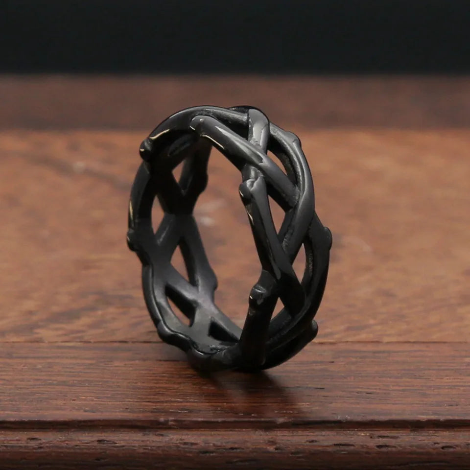 Thorn Vine Ring — Stainless Steel
