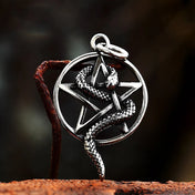 Viking Owl Stainless Steel Necklace Pendant Vintage