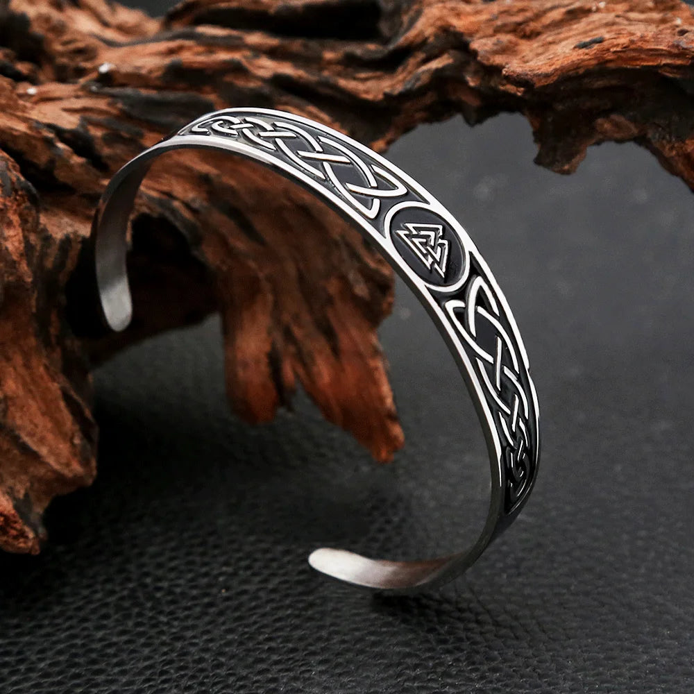 Valknut Celtic Bracelet — 316L Stainless Steel