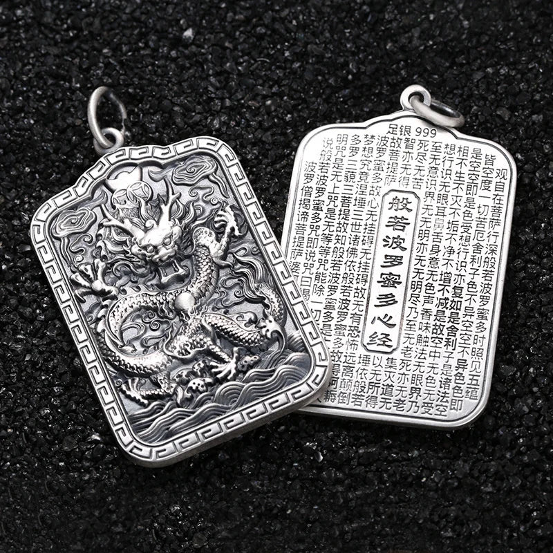 Dragon 925 Silver Pendant Necklace