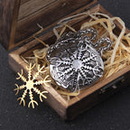 Vegvisir Viking Rune Necklace — Gold