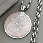 Moon Goddess Pendant Necklace — Stainless Steel