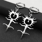 Ghost Silver Earrings Gothic Ghostemane Drop Long