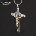 925 Silver Cross Man and Women Jesus Catholic Crucifixes Pendant 3 Sizes