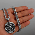 Neo-Gothic Skull Pendant Necklace — Stainless Steel