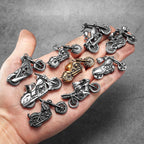 Rider Motorcycle Series Men Necklace Stainless Steel Pendant Chain New in Punk Rock For Women Fashion Jewelry Gifts