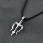 1pcs Men's Neptune Trident Pendant Necklaces Hip hop Boy Gifts Accessory with Stainless Steel Chain Men Statement