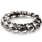 Cool Matte 316L Stainless Steel Men Bracelet for Man 17MM Width Keel Chain Bracelets Male Men's Male Jewelry 3 Sizes