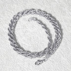 Cuban Chain Letter Pendant Necklace — Zinc Alloy