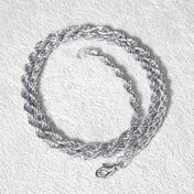 Cuban Chain Letter Pendant Necklace — Zinc Alloy