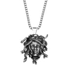 Fashion Medusa Stainless Steel Necklace For Men Unique Punk Snake Vintage Pendant Neclace Amulet Jewelry Gifts Dropshipping